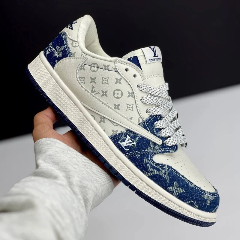 کفش کتونی نایک ایر جردن وان لویی ویتون | Air Jordan 1 Travis Louis Vuitton