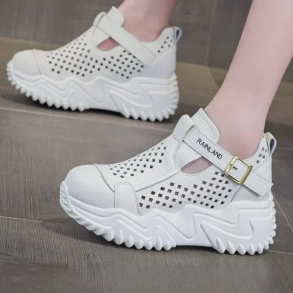 کفش کتونی لژمخفی لژدار زنانه مدل هیدن | Hidden Wedge Platform Sneakers