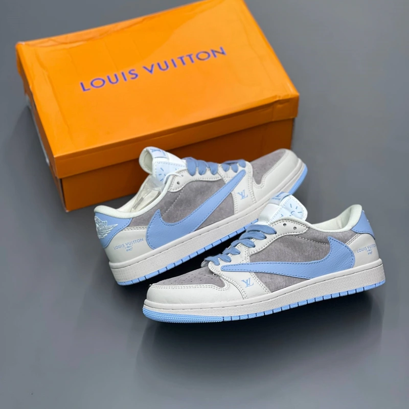 کفش کتونی نایک ایر جردن وان لویی ویتون Nike Air Jordan 1 Louis Vuitton