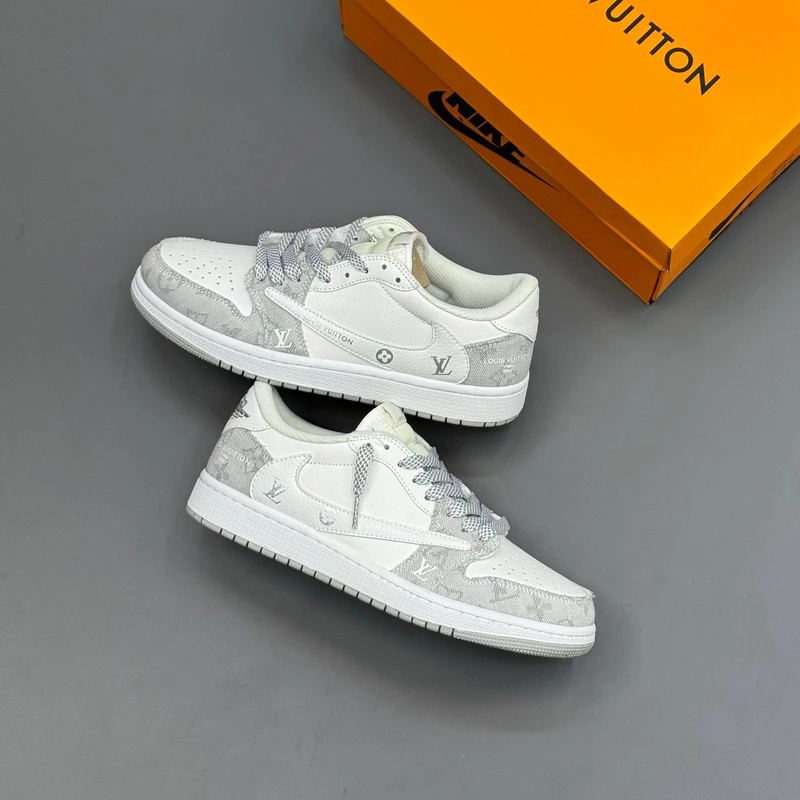 کفش کتونی مردانه نایک ایر جردن1 لو لویی ویتون | Nike Air Jordan 1 LV