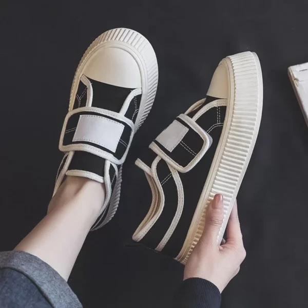 کتونی ونس چسبی زنانه برزنتی | Women's Canvas Slippers